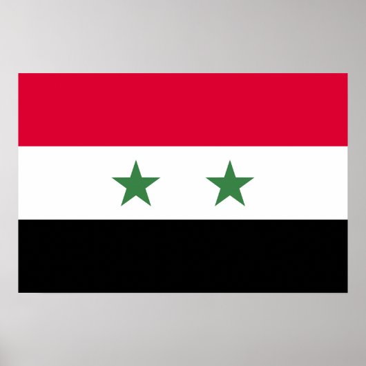 Syrische vlag poster (Voorkant)