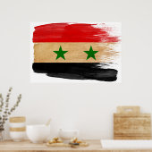 Syrische vlag Posters (Keuken)