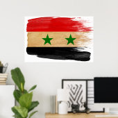 Syrische vlag Posters (Thuiskantoor)