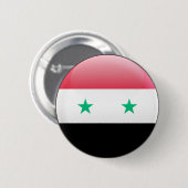 Syrische vlag ronde button 5,7 cm (Voorkant /achterkant)