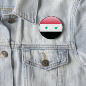 Syrische vlag ronde button 5,7 cm (In situ)
