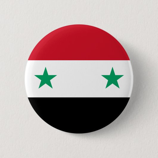 Syrische vlag ronde button 5,7 cm (Voorkant)