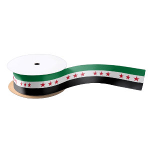 Syrische vlag satijnen lint