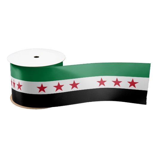Syrische vlag satijnen lint (Spoel)