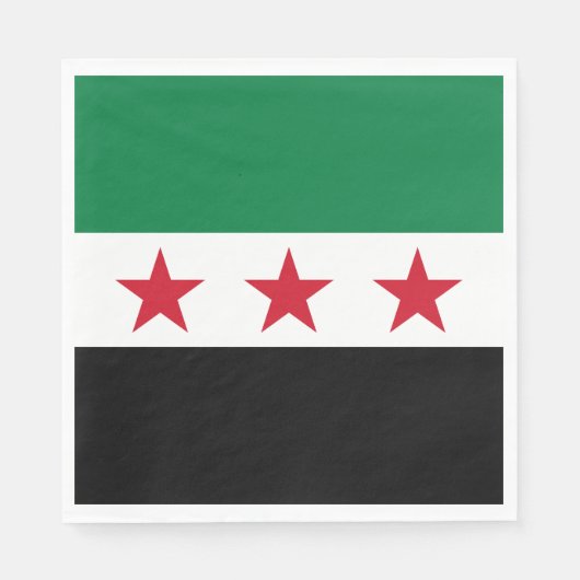 Syrische vlag servet (Voorkant)