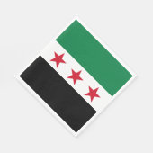 Syrische vlag servet (Hoek)