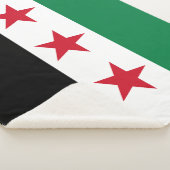 Syrische vlag sherpa deken (3/4)