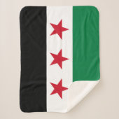 Syrische vlag sherpa deken (Voorkant)