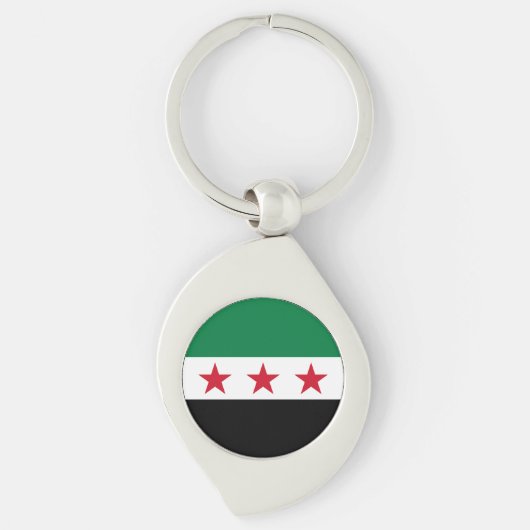Syrische vlag sleutelhanger (Voorkant)
