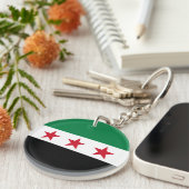 Syrische vlag sleutelhanger (Voorkant Rechts)