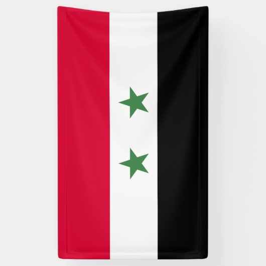 Syrische vlag spandoek (Verticaal)