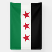 Syrische vlag spandoek (Verticaal)