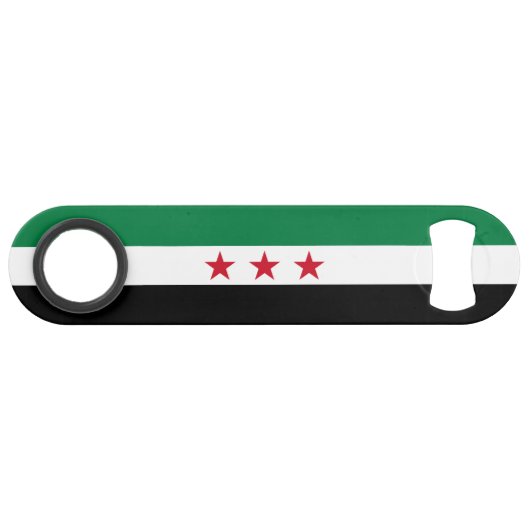 Syrische vlag speed flessenopener (Voorkant (Horizontaal))