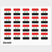 Syrische Vlag Sticker (Vel)