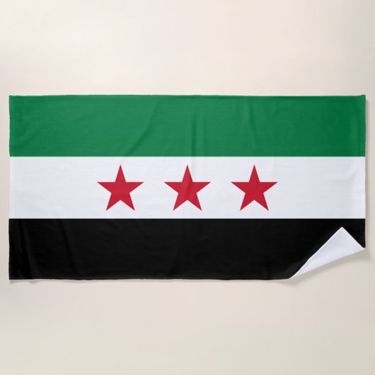 Syrische vlag strandlaken (Voorkant)