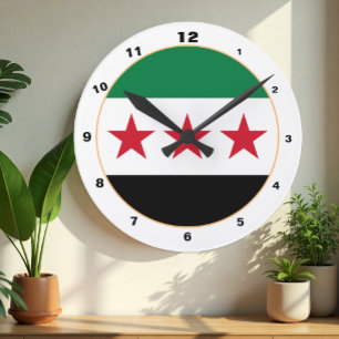 Syrische Vlag, Syrië Onafhankelijkheid / ontwerp K Ronde Klok