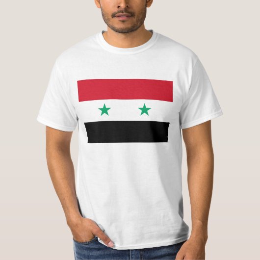 Syrische vlag t-shirt (Voorkant)