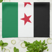 Syrische vlag theedoek (Gevouwen)