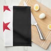 Syrische vlag theedoek (Quarter Fold)