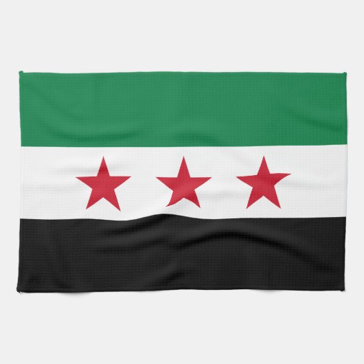 Syrische vlag theedoek (Horizontaal)