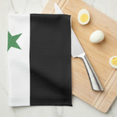 Syrische vlag theedoek (Quarter Fold)