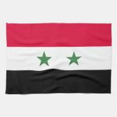 Syrische vlag theedoek (Horizontaal)