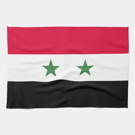 Syrische vlag theedoek (Horizontaal)