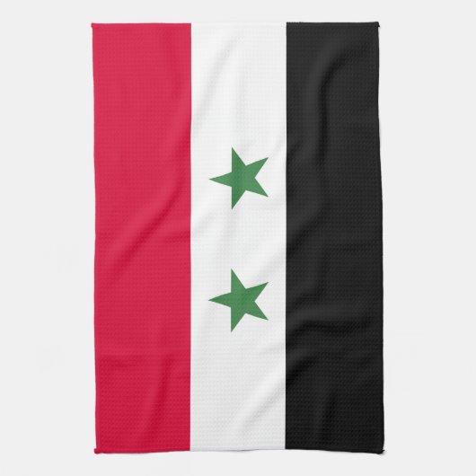 Syrische vlag theedoek (Verticaal)