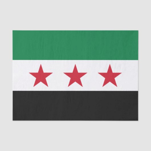 Syrische vlag tissuepapier (Voorkant)