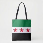 Syrische vlag tote bag (Voorkant)