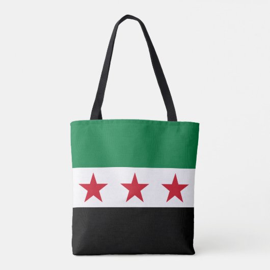 Syrische vlag tote bag (Achterkant)
