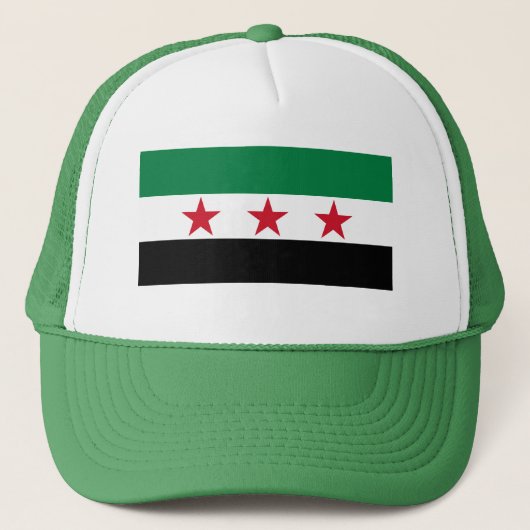 Syrische vlag trucker pet (Voorkant)