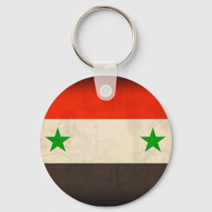 Syrische vlag Verstoorde Sleutelhanger