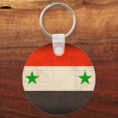 Syrische vlag Verstoorde Sleutelhanger (Voorkant)