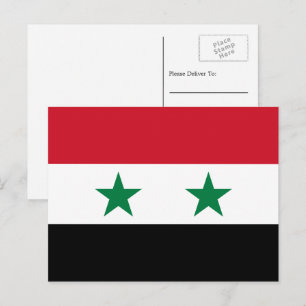 Syrische vlag, Vlag van Syrië Briefkaart