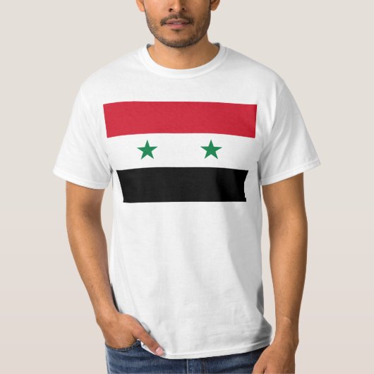 Syrische vlag - vlag van Syrië T-shirt (Voorkant)
