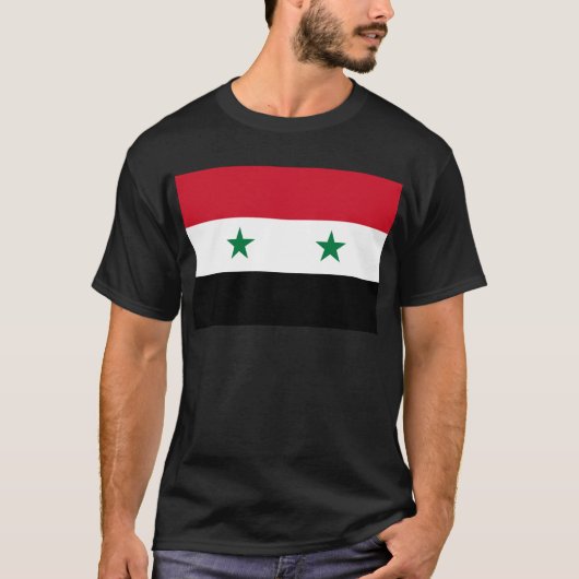 Syrische vlag - vlag van Syrië T-shirt (Voorkant)