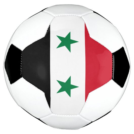 Syrische vlag voetbal (Gedraaid)