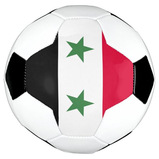 Syrische vlag voetbal (Gedraaid)