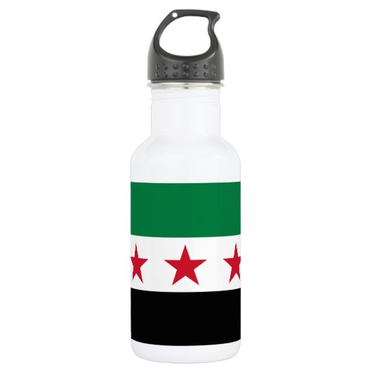 Syrische vlag waterfles  (Voorkant)