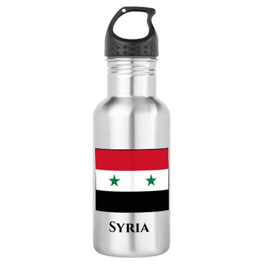 Syrische vlag waterfles  (Voorkant)
