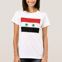 Syrische vlag x kaart T-Shirt