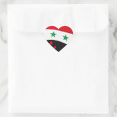 Syrische vlag zwaait met rode bloedtranen hart sticker (Tas)