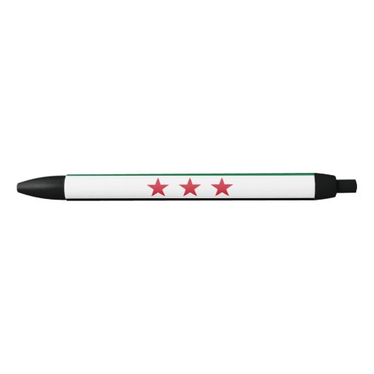 Syrische vlag zwarte inkt pen (Voorkant)