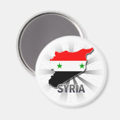 Syrische vlaggenkaart 2.0 magneet (Voorkant / Achterkant)
