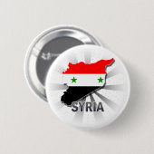 Syrische vlaggenkaart 2.0 ronde button 5,7 cm (Voorkant /achterkant)