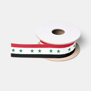 Syrische Vlaglint, Syrië (oud) Satijnen Lint