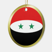 Syrische vlagornament keramisch ornament (Links)