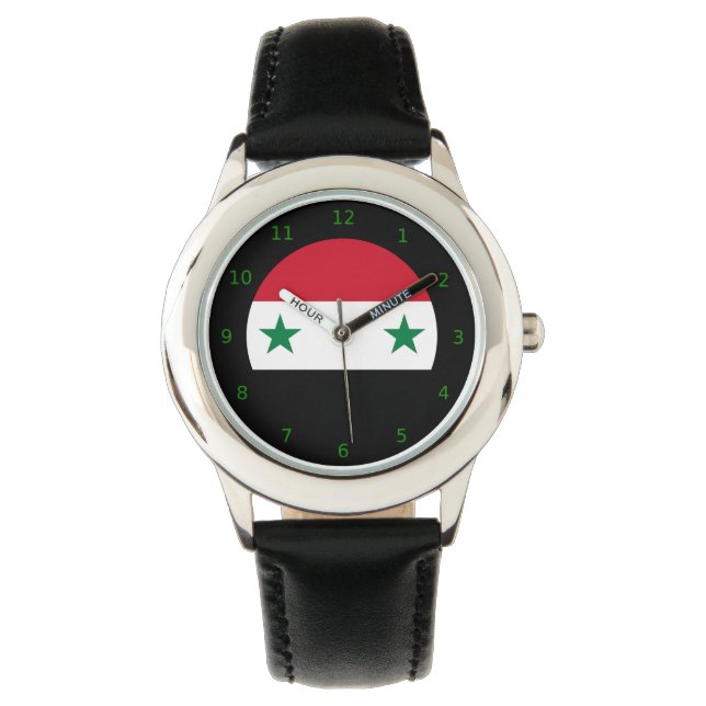 Syrische vlagwacht horloge (Voorkant)