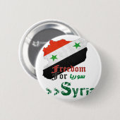 Syrische vrijheid ronde button 5,7 cm (Voorkant /achterkant)